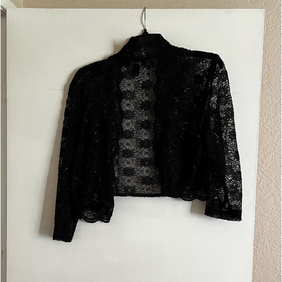 Lace shrug, black, size M - Picture 2 of 3